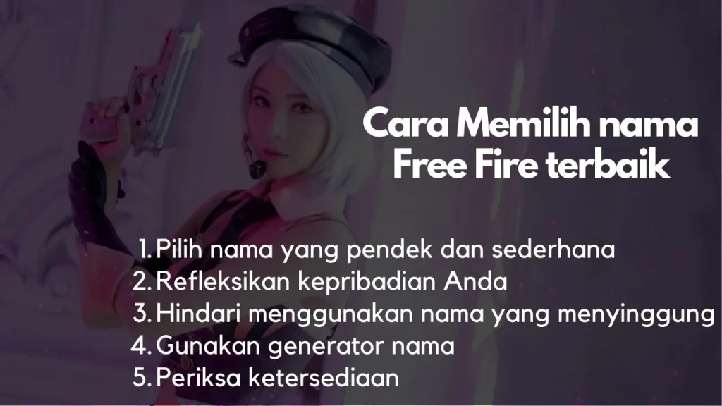 Cara Memilih nama Free Fire terbaik